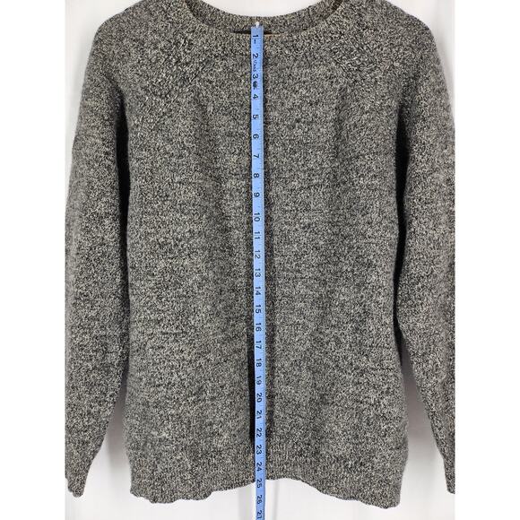 A.P.C. MEN'S HEATHER GRAY 100% LAMBS WOOL PULLOVER CREWNECK SWEATER SIZE XL - Picture 4 of 9